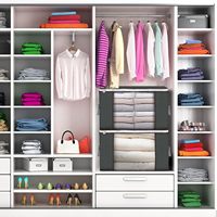 Sac de rangement pour couette moderne et minimaliste en tissu non tissé 70L/90L, sac de rangement pour armoire, anti-poussière et anti-humidité