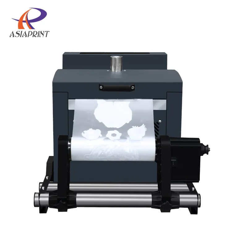 A3 kecil pencetak bubuk dtf mesin pengering Guncang transfer PET film untuk pencetakan pakaian