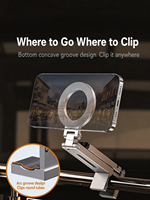 Mini trépied de poche E01S en gros, support de caméra portable pour vlogging avec pince et tête rotative à 360°