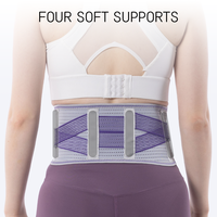 Ceinture lombaire sportive réglable à pression réduite, en sangle élastique, pour le soutien du dos, toutes saisons, avec 4 enveloppeurs de soutien souples, OEM/ODM