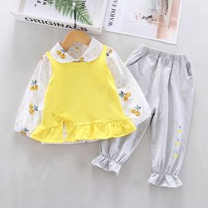 Ropa Infantil al por Mayor, Hermoso Traje de Niña con Lazo Floral a la Moda, Compra Directa en China - Product Image 3
