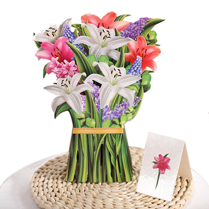 Thiệp Chúc Mừng 3d Tùy Chỉnh Sáng Tạo Mới Thiệp Chúc Mừng Hoa Cầm Tay Cho Ngày Lễ Tình Nhân Kỷ Niệm Đám Cưới - Product Image 2