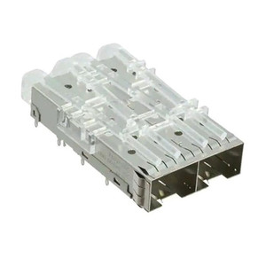 2170139-1 Avec Métal Tuyau Léger EMI Press-Fit Type 1x2 De Fiber Optique SFP + Cage - Product Image 1