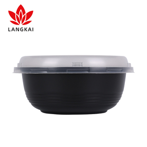 Round Shape with Clear Lid Microwave Safe Disposable Plastic Food Bowl