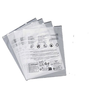 High Barrier Pe <b>Clear</b> Transparent Zipper Pouch Reclosable Plastic Garment Odorless Non Toxic Clothing Packaging <b>Bag</b> - Product Image 1