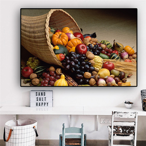 Affiches et impressions sur toile sur le thème des fruits et légumes, peinture sur toile, art <span class=keywords><strong>scandinave</strong></span>, tableau mural pour <span class=keywords><strong>décoration</strong></span> de salon et de <span class=keywords><strong>cuisine</strong></span> - Product Image 2