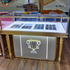 Thương mại kim cương tủ nhà máy bán hàng trực tiếp Tempered Glass Key khóa trang sức hiển thị armoire cho trung tâm mua sắm truy cập - Product Image 5