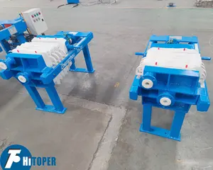 Mini test PP plate chamber filter press for sludge thickening and dewatering