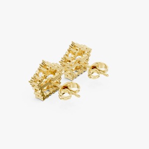 Pendientes de Diamantes Florales de Diseño Más Vendidos con Brillo Radiante para Mujer, Ideales para Fiestas y Regalos, Disponibles para la Venta - Product Image 4