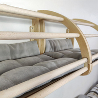 Rak furnitur kucing desain Modern rak kayu tempat tidur hewan peliharaan dinding kucing