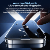 Protection d'écran en verre trempé triple trempage anti-traces de doigts REMAX GL-45 HD à 92 % de transmission pour iPhone 18 17 16 15 Pro Max