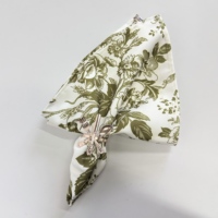 Serviettes de table en tissu polyester à imprimé floral décoratif pour mariage, fête, banquet, événements