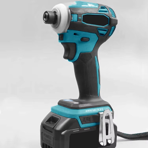 브러시리스 리튬 이온 임팩트 드라이버 목공 건축용 LED 조명이있는 3 단 임팩트 드릴링 도구 세트 - Product Image 1