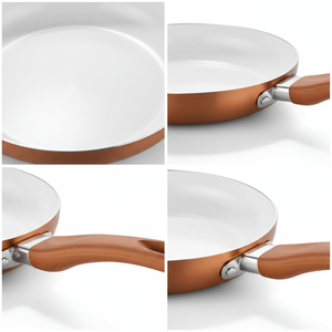 Chảo rán phủ ceramic chống dính, chất liệu nhôm cao cấp 24cm, không chứa BPA, dễ vệ sinh, chống rò rỉ - Product Image 3