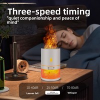 Diffuseur d'aromathérapie ultrasonique transfrontalier en cristal de roche Flamme Arc-en-ciel, humidificateur à brume en pierre de sel naturelle, veilleuse