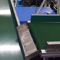 Convoyeur à rouleaux à lamelles réglable Chuangjian en acier inoxydable antidérapant et résistant à la chaleur 220V pour emballage industriel et seaux en verre