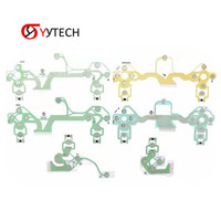 Film conducteur OEM SYYTECH pour manette Playstation 4 PS4, réparation du joystick, vert bleu, pièces de rechange
