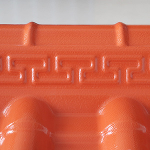 <b>PVC</b> Roof <b>Tile</b> 1050mm X 500mm Waterproof Chinese Style Building <b>Tile</b> - Product Image 2