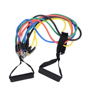 Bandas de ejercicio 11 piezas de goma expansor de bandas elásticas para Fitness