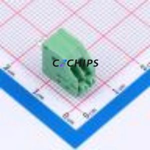 1989748 Spring Terminal Block Through hole Component (THT),P=2.5mm Connector 2.5mm Green Through Hole 2P - Product Image 1