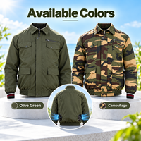 Veste de travail climatisée à manches longues pour homme, avec ventilateur USB intégré, idéale pour l'été et les travaux en extérieur – Grande Vente