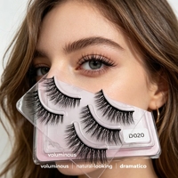 Faux cils doux et légers. pour les styles de maquillage européens et américains. Peut être personnalisé