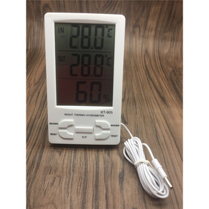 KT-905 Digital Thermo Hygrometer With Large Screen Display Indoor Outdoor Temperature Humidity Monitor - Product Image 2