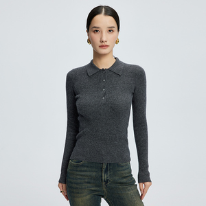 <span class=keywords><strong>Maglione</strong></span> in Cashmere con collo a <span class=keywords><strong>Polo</strong></span> in puro Cashmere da <span class=keywords><strong>donna</strong></span> con bottoni in tinta naturale cuciti a mano - Product Image 4