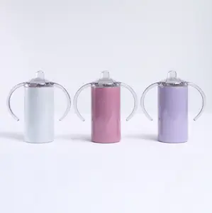 Nouveau design 12 tasses gobelet droit vierge 15 oz tasses noir sublimation céramique café articles cadeaux