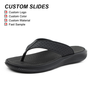 OLICOM Tongs personnalisées avec logo, pantoufles d'intérieur pour hommes, tongs à soutien de la voûte plantaire, tongs décontractées de plage, tongs en gros - Product Image 2