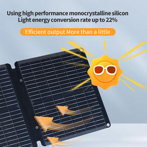 21W30W電源単結晶シリコンソーラーパネル工場直販の新しい屋外ポータブルフレキシブルソーラーパネル - Product Image 3