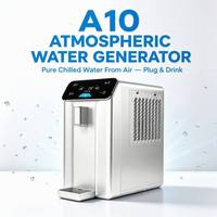 Générateur d'eau atmosphérique haute efficacité 10L/jour, machine commerciale air-eau avec filtration multi-étapes