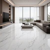 Carrelage aspect marbre poli pleine masse 600x1200mm veiné gris, directement de l'usine de Foshan, pour projets de murs et sols de hall d'hôtel