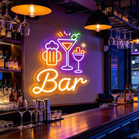 Enseigne néon LED personnalisée, lettres LED en acrylique, enseigne néon personnalisée pour magasin, logo de magasin, enseigne néon personnalisée pour bar, enseigne néon pour boîte de nuit