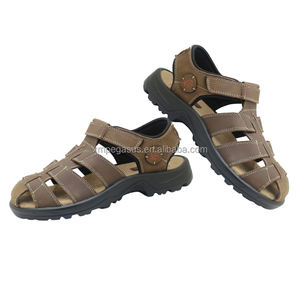 <span class=keywords><strong>Sandalias</strong></span> de cuero para hombre, calzado de protección de punta estrecha, ideal para senderismo al aire libre, río, buena calidad - Product Image 4