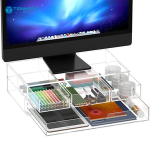 Soporte de Monitor Acrílico a <span class=keywords><strong>Precio</strong></span> de Fábrica al por Mayor, Organizador de Escritorio con Logotipo Personalizable, Proveedor al por Mayor para Proyectos de Oficina - Product Image 3
