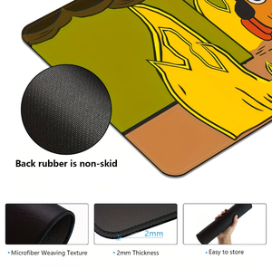 Tapis de bureau à thème Chien et Feu <span class=keywords><strong>It</strong></span>'s Okay, extra large XL/XXL, antidérapant, durable, accessoire de bureau amusant pour ordinateur - Product Image 2