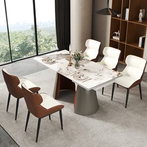 أثاث حديث قابل للسحب لسطح المكتب أبيض ذهبي معدني للمطاعم للاستخدام المنزلي والمكتب والمنزل - Product Image 2