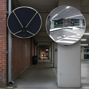 Miroir circulaire convexe de sécurité intérieur et extérieur 60 cm en matériau PC - Product Image 3