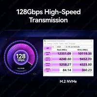 Carte d'extension JEYI M.2 NVMe vers PCIe 5.0, PCIe X4/X8/X16, 128 Gbit/s, compatible avec PCIe 4.0/3.0, DDR3, Win/Linux/Mac OS