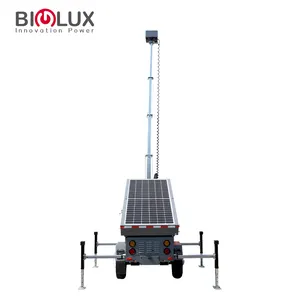 Biglux di động video giám sát năng lượng mặt trời Trailer năng lượng mặt trời Camera Trailer di động giải pháp CCTV năng lượng mặt trời
