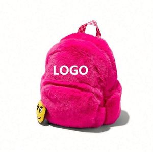 Custom Mini Furry Faux Fur School Bags Kids <b>Backpack</b> Plush School <b>Backpack</b> Toddler <b>Backpack</b> - Product Image 1