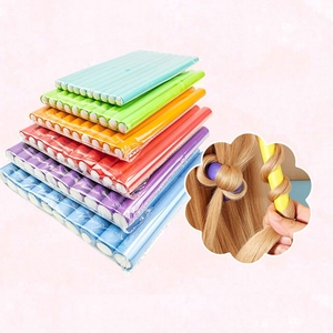 Ensemble de 10 fer à friser multifonctionnel sans chaleur <span class=keywords><strong>pour</strong></span> le bricolage tige à friser <span class=keywords><strong>pour</strong></span> le sommeil éponge en caoutchouc outil à friser - Product Image 6