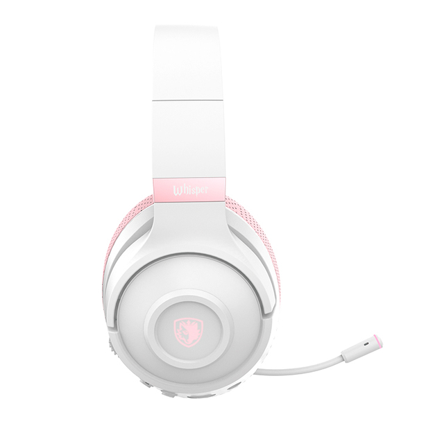 SADES Whisper Ultimate Comfort Wireless Gaming Headset 5.3 with AAC Leather Dual Mode for Painless Wearing