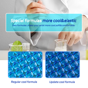 3D Ergonomic thoáng khí không thấm nước lạnh Gel PC chơi Game máy tính xách tay làm mát pad với hỗ trợ cổ tay xách tay phổ Kích thước máy tính xách tay - Product Image 4