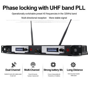 Sistema de Monitoreo Inalámbrico UHF de 2 Canales OEM J2 Professional para Escenario, Estudio de Grabación, Músicos - Product Image 2
