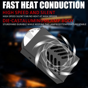 Modèle populaire A06 25W, phare à faisceau haut et bas, économie d'énergie, ventilateur haute vitesse, DC 9 16V 3000K 6000K Canbus, nouveau phare de calandre de voiture avant - Product Image 5