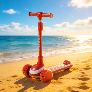 Trottinette pour enfants à 3 roues de haute qualité, pliable, avec roues en PU, éclairage lumineux et musique, pour les tout-petits et les enfants de 3 à 12 ans - Product Image 6