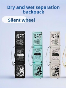 Sac à snowboard à roulettes grande capacité <span class=keywords><strong>TN</strong></span> 100L, style graffiti, étanche, avec séparation sec/humide, pour équipement professionnel - Product Image 2