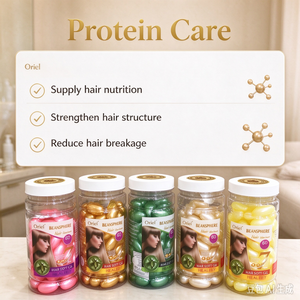 Capsule de gel capillaire OEM ODM, plusieurs couleurs disponibles, sérum vitaminé pour cheveux, soin capillaire nourrissant en profondeur - Product Image 6